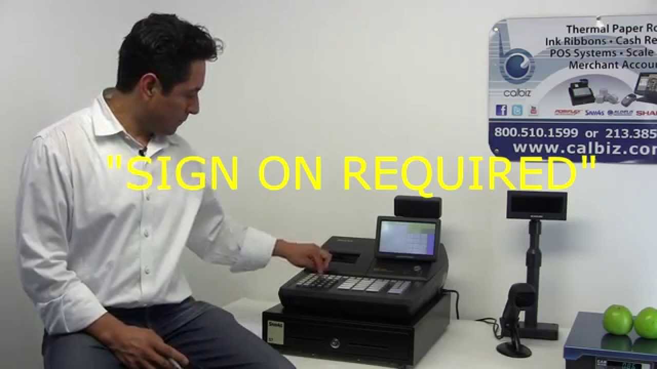 Sam4s sps 530 rt register SIGN ON REQUIRED