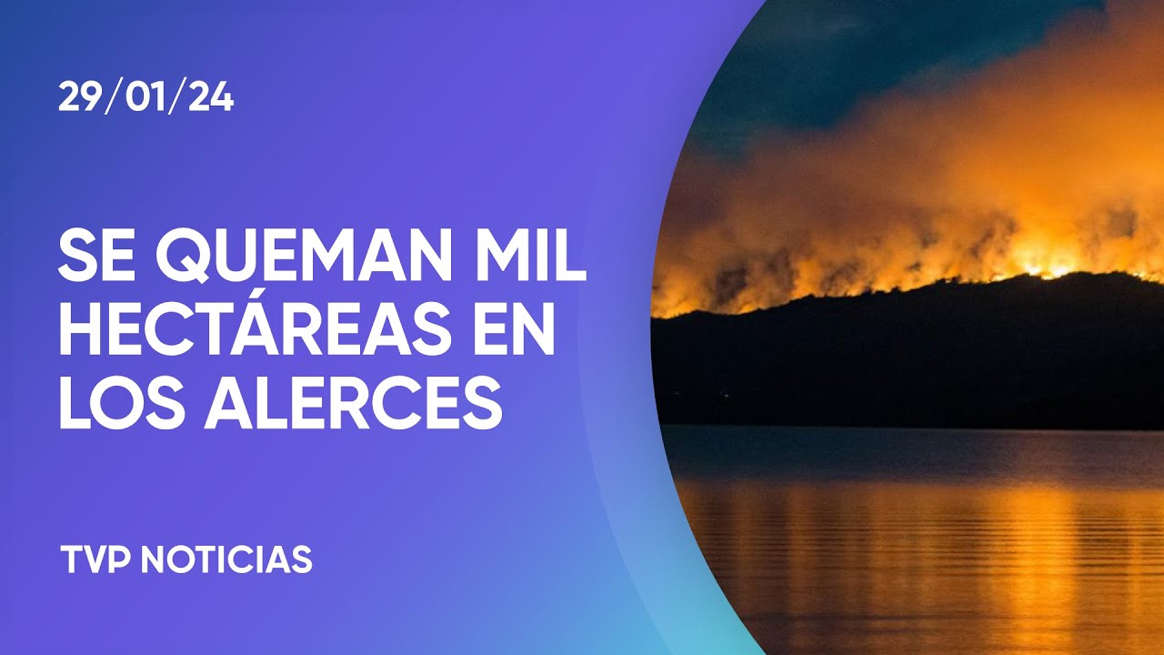El incendio en el Parque Nacional Los Alerces ya afecta más de 1.000 hectáreas
