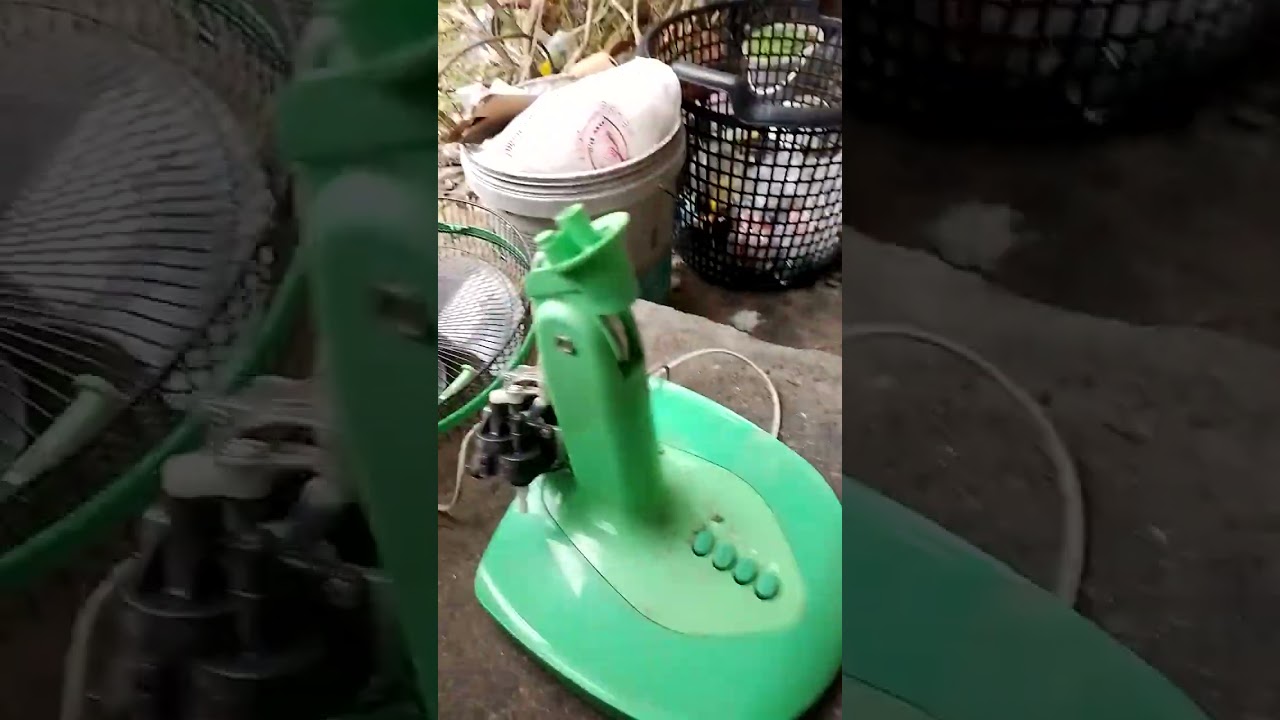 แปลงทุ่นพัดลมบ้านยี่ห้อหนึ่ง โดยการใช้มอเตอร์dcยัดแทนแกนหมุนเดิม