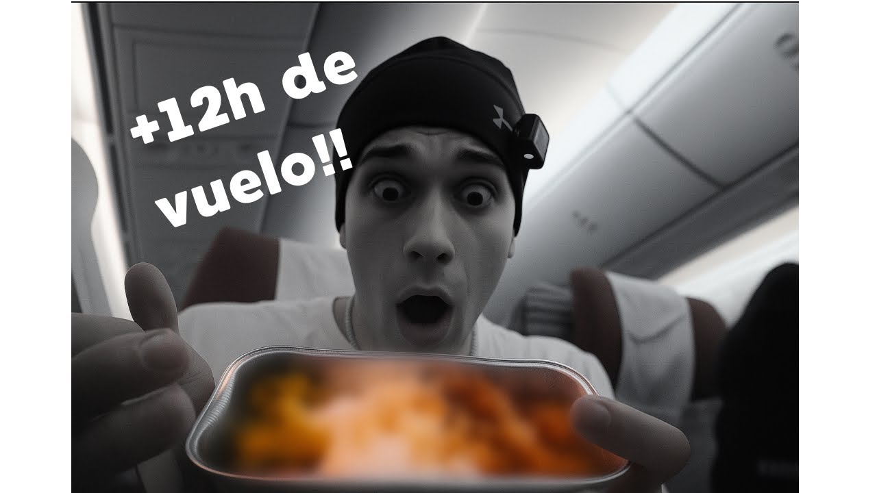 Probando comida de un VUELO de +12h | CASI ME DEPORTAN
