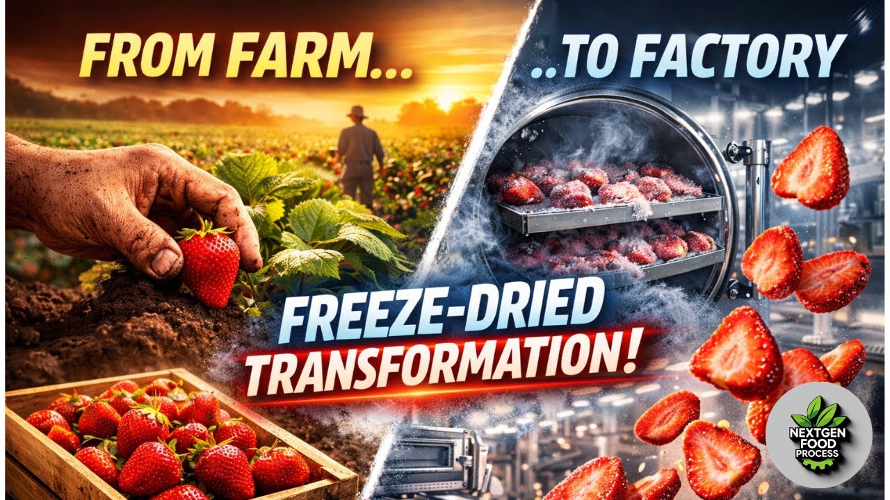 Inside a Freeze-Drying Factory 🍓 | How Strawberry Snacks Are Made