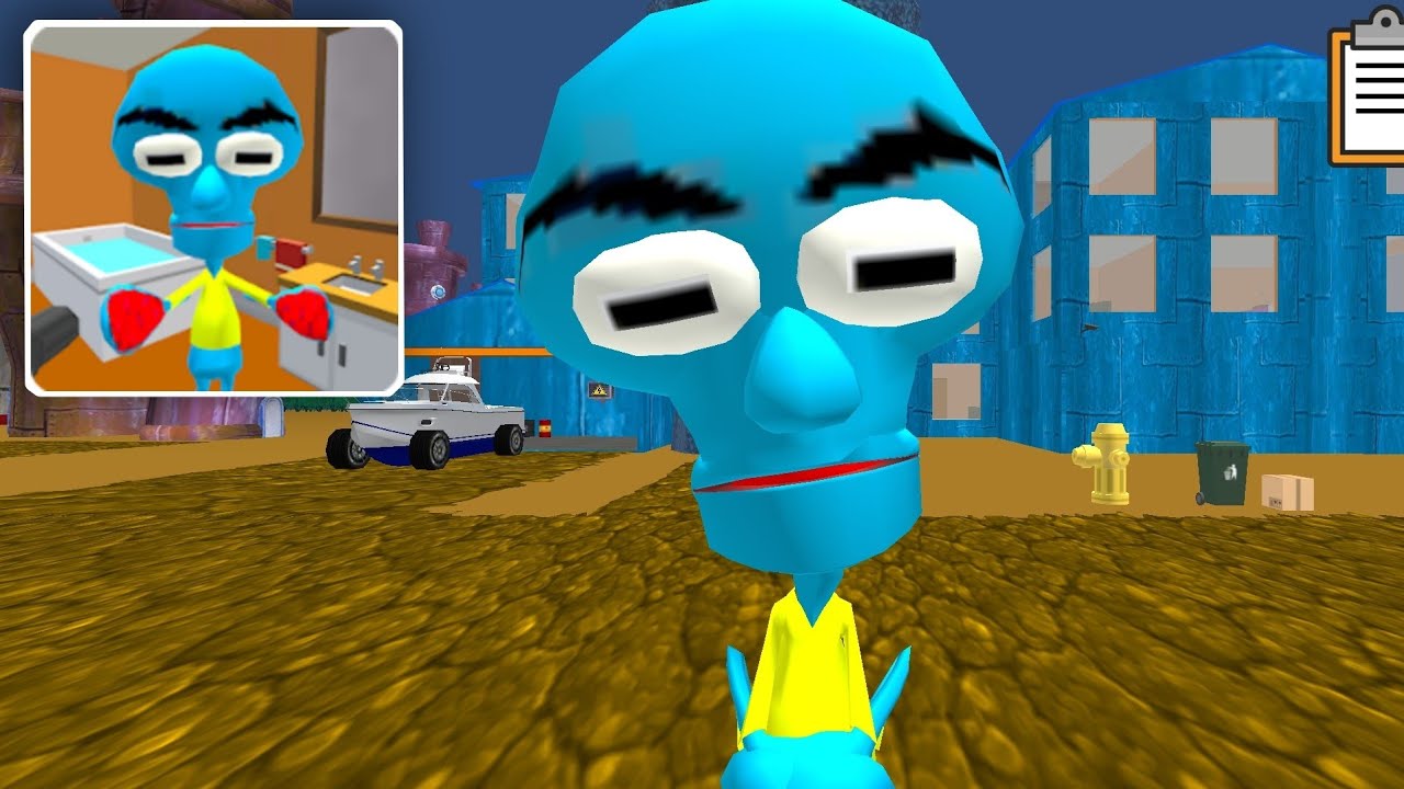 Squid Neighbor Sponge's Escape All Levels Full Gameplay