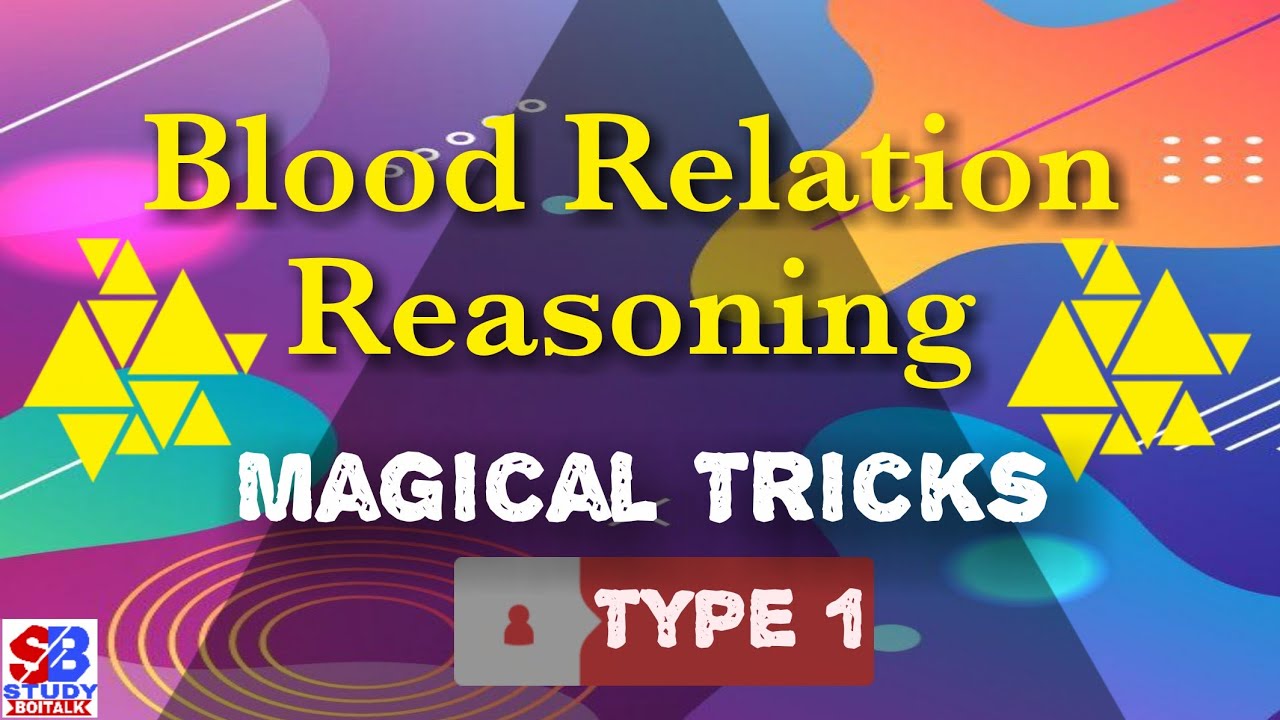 Blood Relation Reasoning Magical Tricks | Type 1 | PSC/SSC/RAIL | Study Boitalk