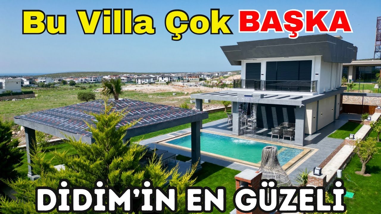 Lüks Villa Turu Full Eşyalı 500 m2 Arsa İçinde Harika Yapı E-1062