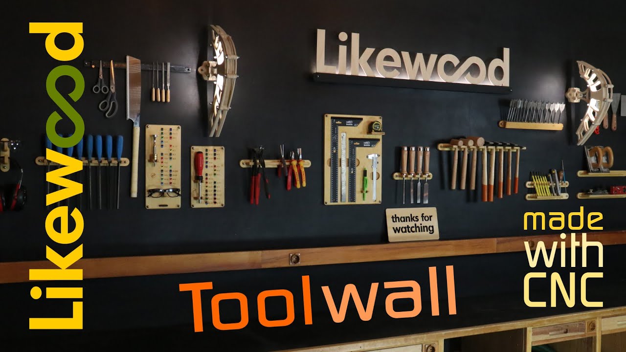 Tool wall for my new workshop | made with CNC