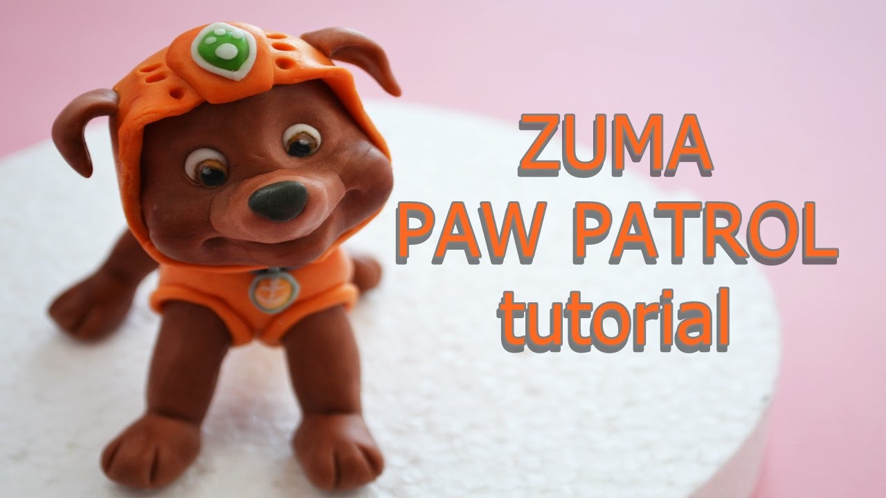 ZUMA CAKE TOPPER FONDANT - PAW PATROL TORTA IN PASTA DI ZUCCHERO TUTORIAL