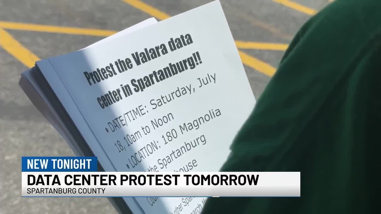 В округе Спартанберг на субботу запланирована акция протеста против строительства дата-центров