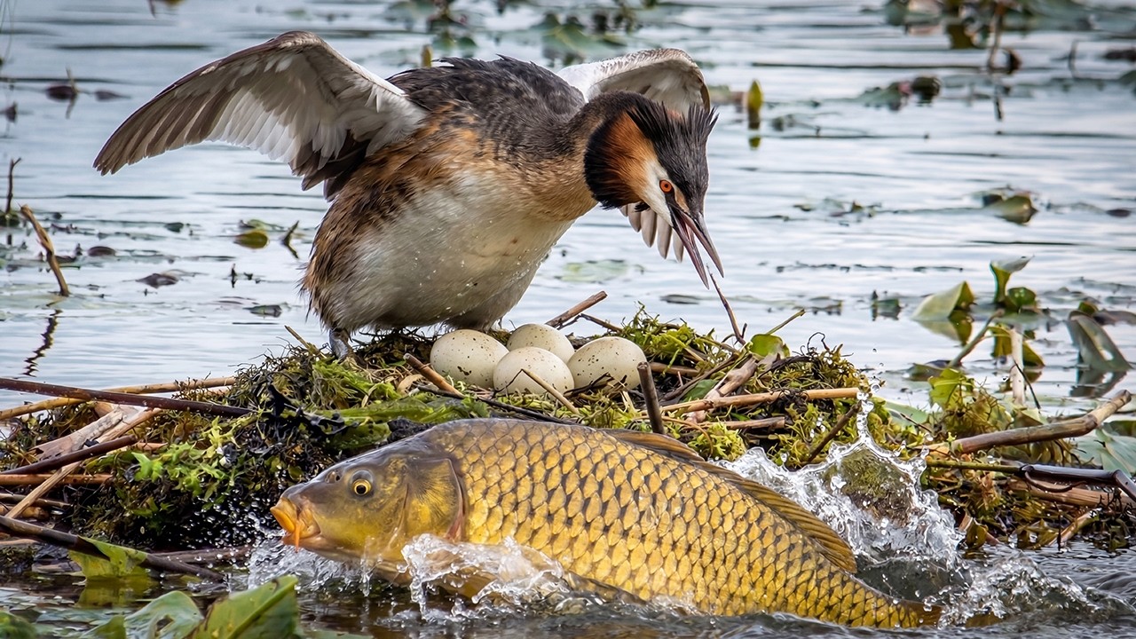 Great Crested Grebe: 110 Days From Egg to Survivor | Life on Water
