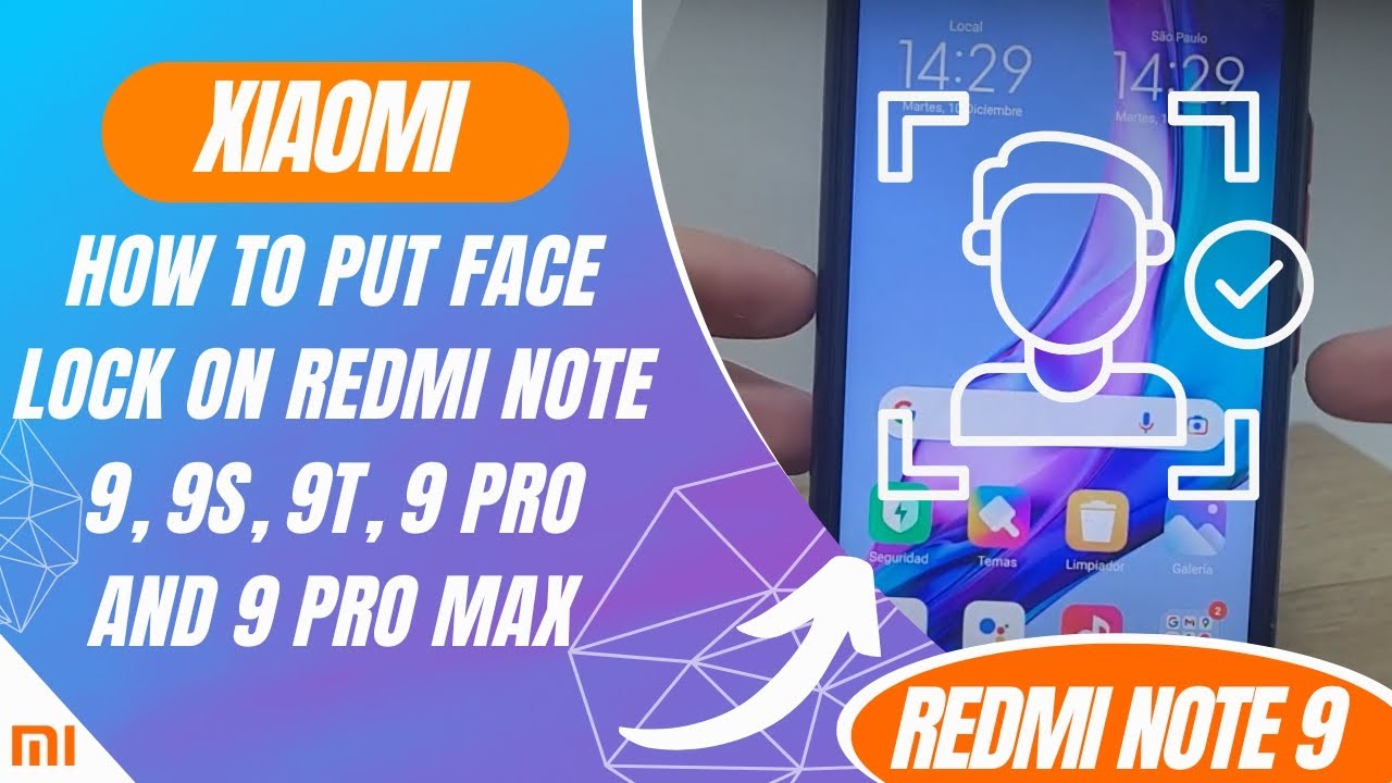 How to put face lock on Redmi Note 9, 9S, 9T, 9 Pro and 9 Pro Max