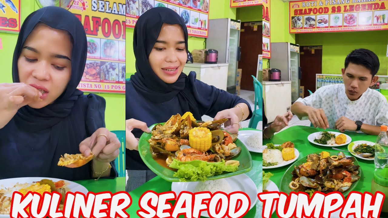 Pulang kerja kita makan seafood tumpah