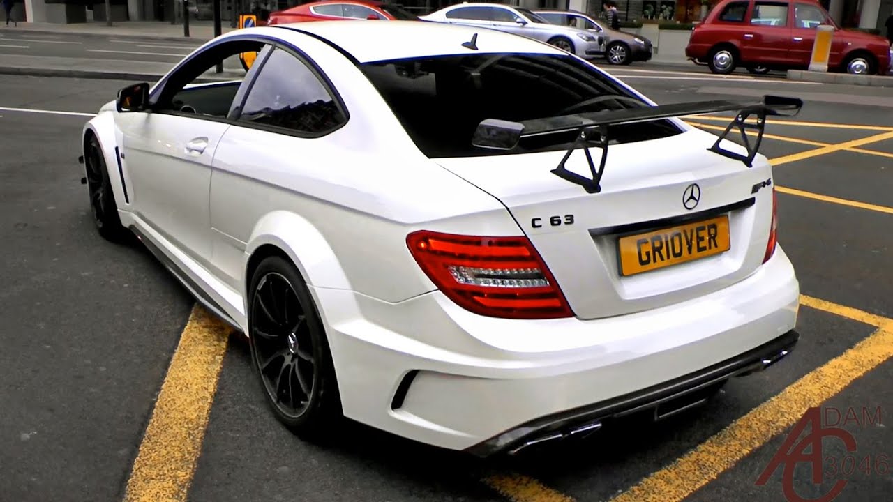 Mercedes C63 AMG Black-Series - Revs and sounds in London