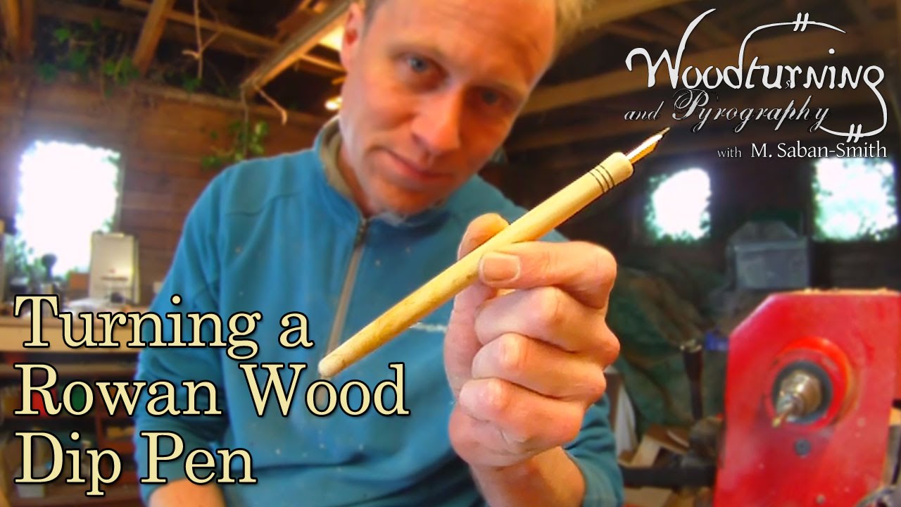 #12 Woodturning a Dip Pen (quill)