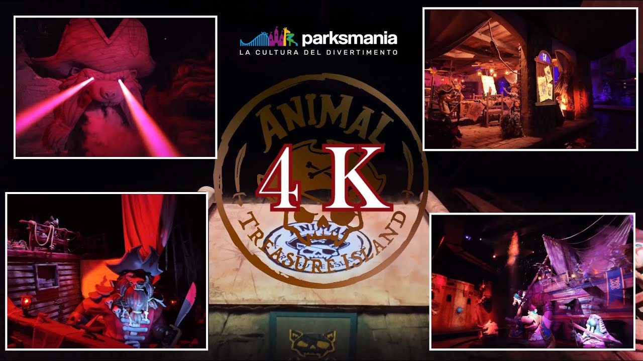 ANIMAL TREASURE ISLAND in 4K (Full POV) @ Gardaland