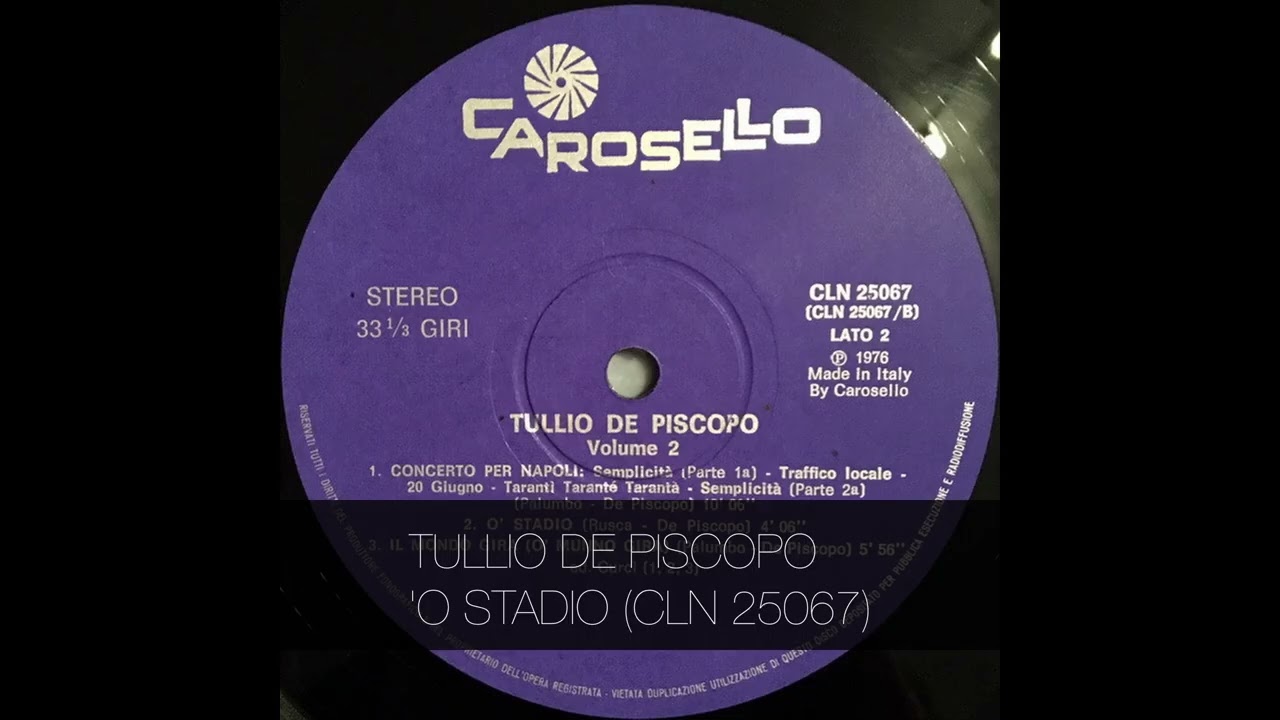 TULLIO DE PISCOPO - 'O STADIO (CLN 25067)