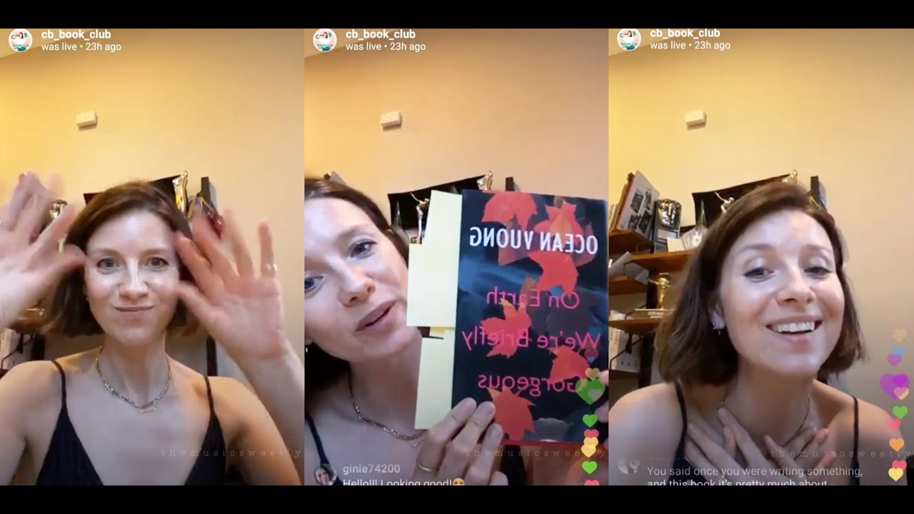 Caitriona Balfe Virtual Book Club - On Earth We're Briefly Gorgeous by Ocean Vuong