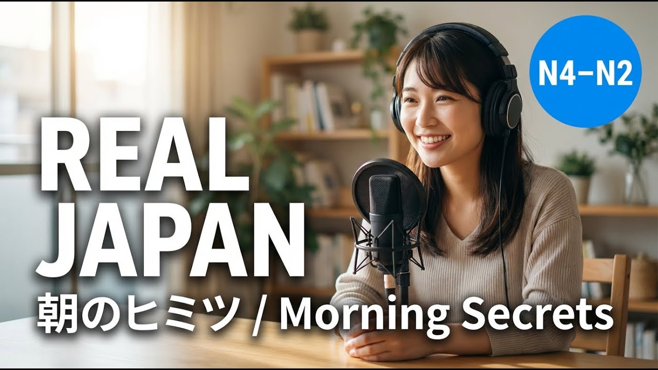 2-Minute Healthy Morning Hacks: Japanese Listening Practice (N4-N2)