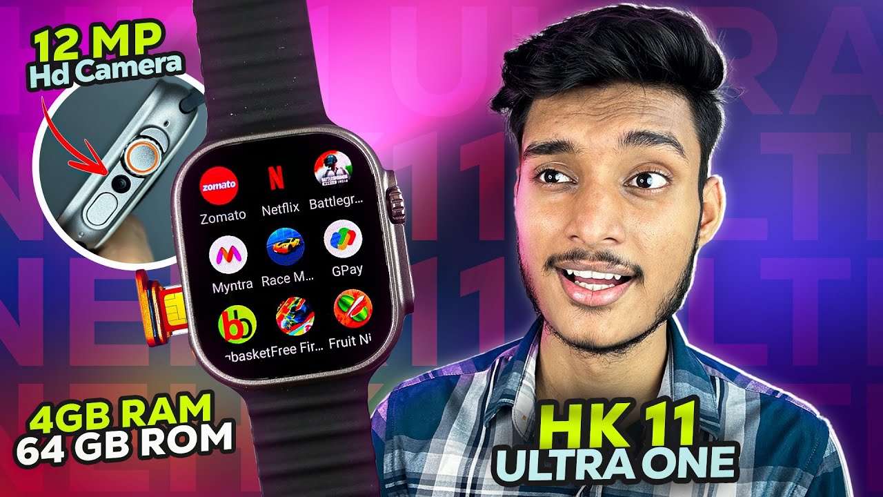 HK11 Ultra One 5G Android Smartwatch 🔥 || With 4GB Ram + 64GB Storage, 120Hz Refresh Rate, 12Mp Hd 🤩
