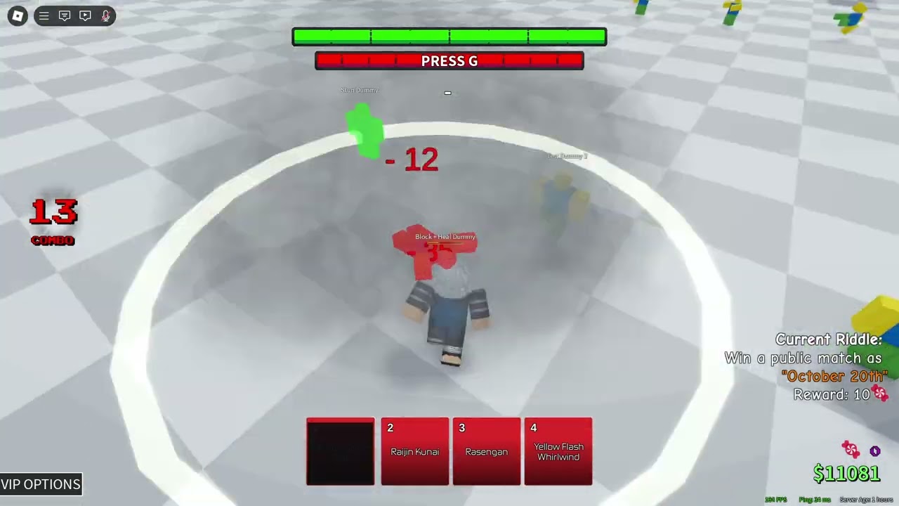 ABA Combos: Minato 120 - 0 (Post - Nerf)