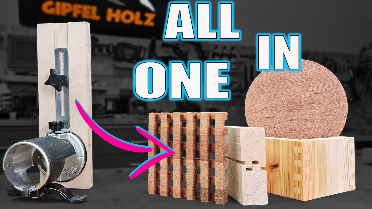 Geht das? All in One Fräsvorrichtung - Saubere Holzverbindungen - Fingerzinken - Kreise und mehr