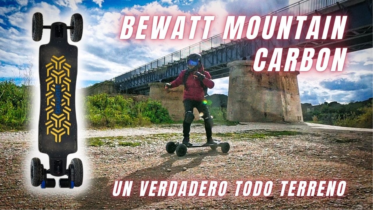 🚀 Pruebo el BEWATT MOUNTAIN CARBON - Super Skate eléctrico todo terreno!