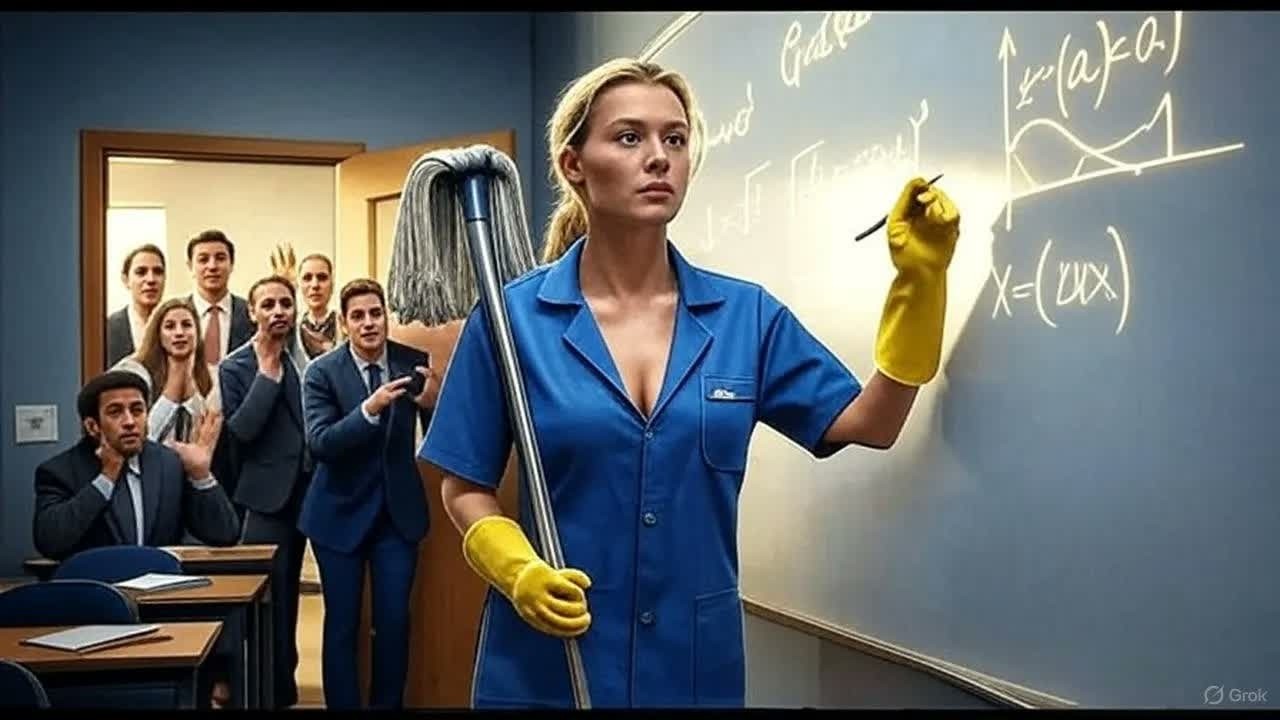 Putzfrau l&ouml;st &bdquo;unm&ouml;gliches&ldquo; Matheproblem in Minuten &ndash; ihre Reaktion sprach B&auml;nde!