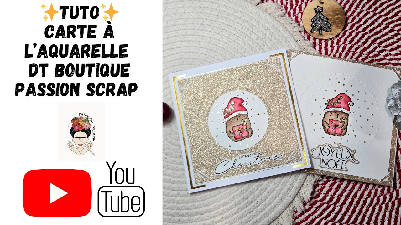 ✨️Tuto Carte✨️Calendrier de l’avent DT @boutiquepassionscrap8989✨️Dorée 💛#scrapbooking #tuto #carte