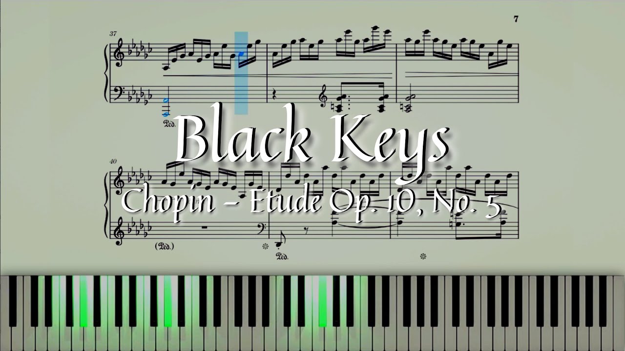 Etude Op. 10, No. 5 (Black Keys) - Chopin | Piano Sheet Music