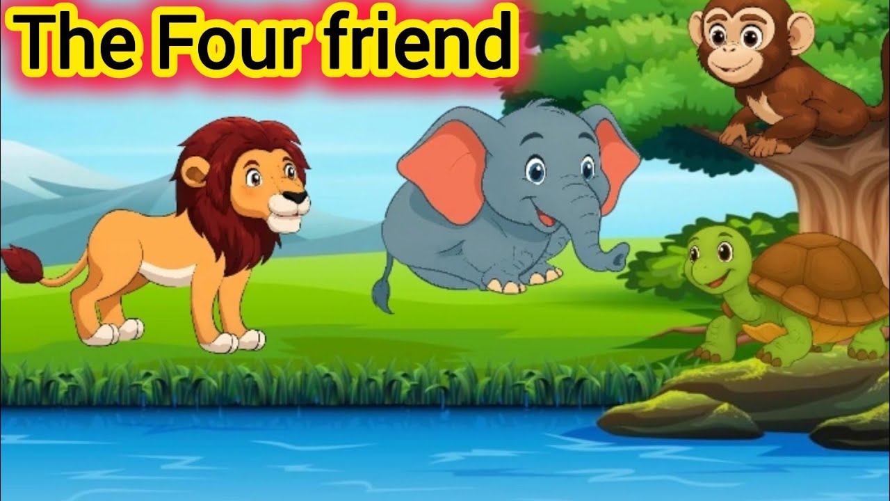 4 Friends and a Life Lesson | English Moral Story | panchatantra stories #english #viralvideo