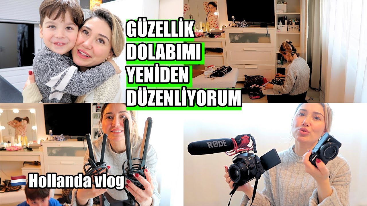 GÜZELLİK DOLABIMI DÜZENLİYORUM, BANYO DOLABI ARIYORUZ, HERŞEYİ ELDEN GEÇİRİYORUM,YENİ VLOG KAMERALAR