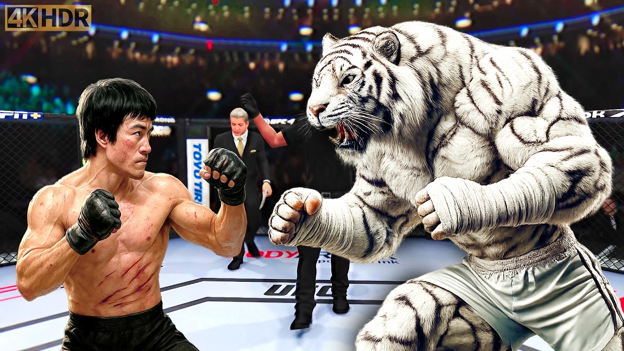 TRUE Bruce Lee vs. Tiger | EA Sports UFC 5