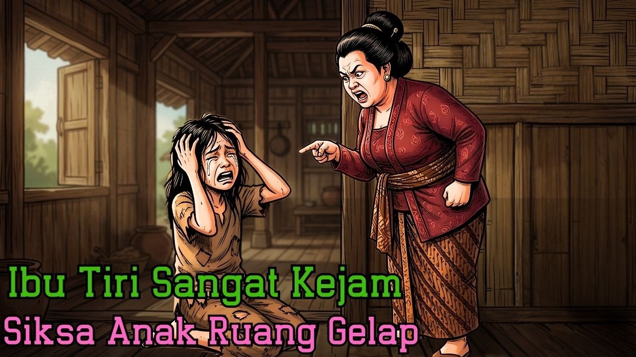 Wajah Asli Terbongkar! Kekejaman Ibu Tiri di Gudang Tersembunyi Saat Ayah Tiada | cerita rakyat