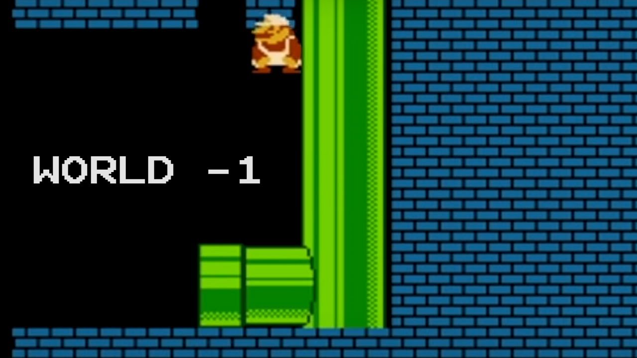 Как попасть в Минус-Мир в Super Mario Bros.
