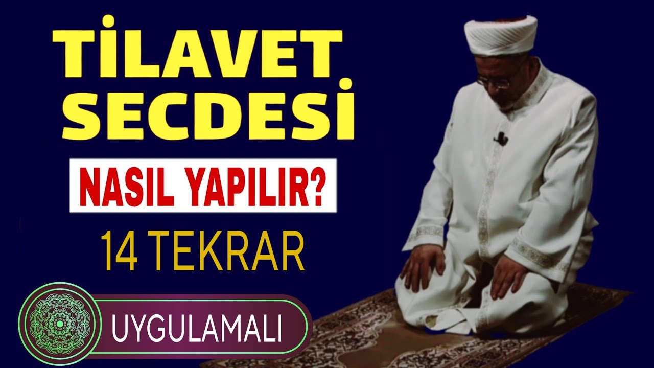 Tilavet secdesi nasıl yapılır? Uygulamalı 14 Tekrar • Tilavet secdesi duası