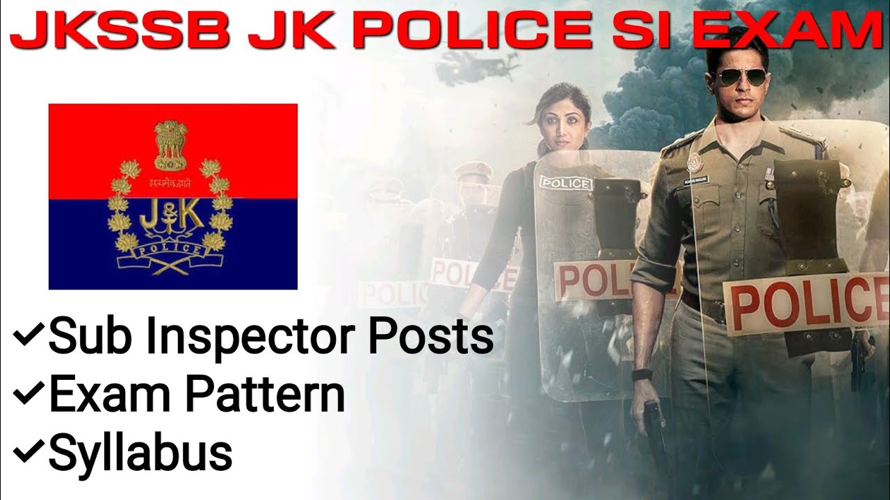 Sub Inspector Exam || JKSSB JKP SI || Exam Pattern and Syllabus Discussion