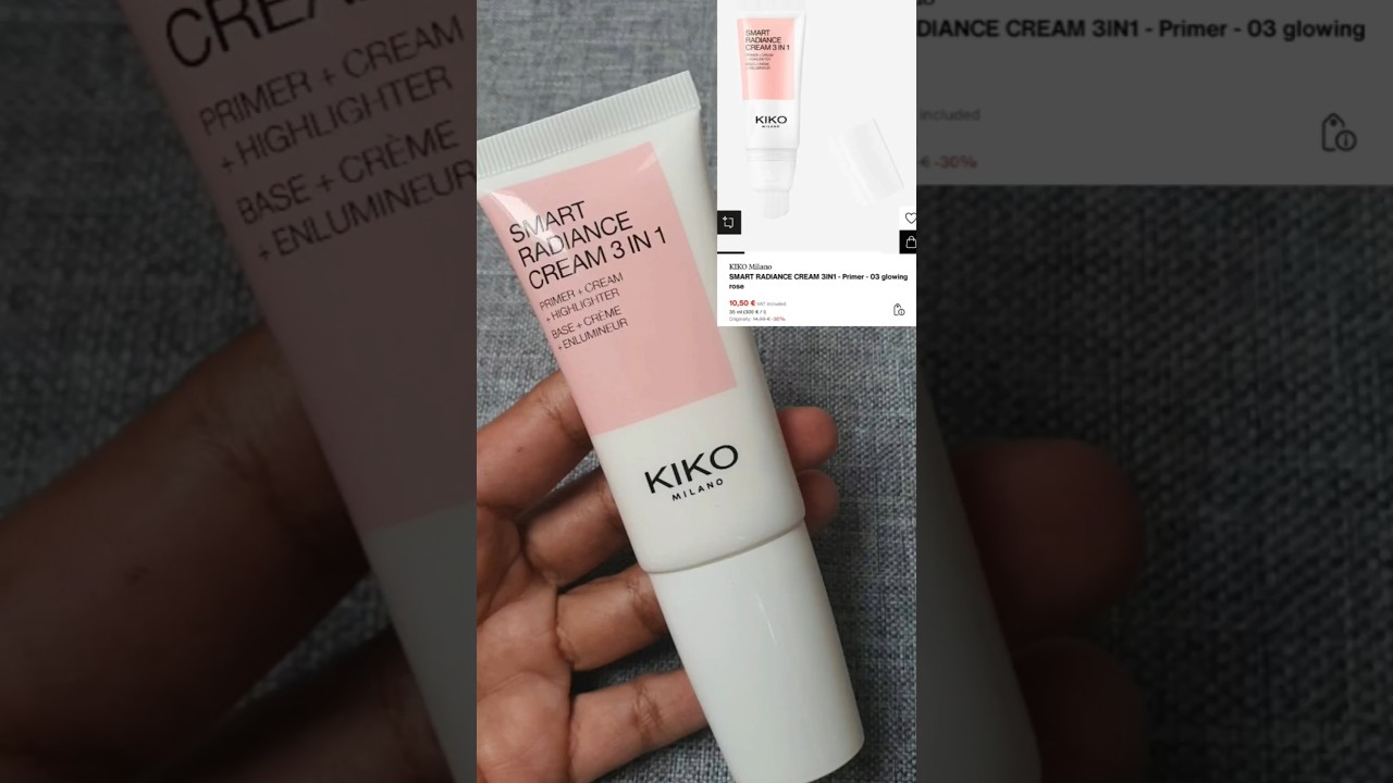 Kiko Milano Smart Radiance Cream 3 in 1 - 03 Glowing Rose #shorts #skincare #youtubeshorts #ytshorts
