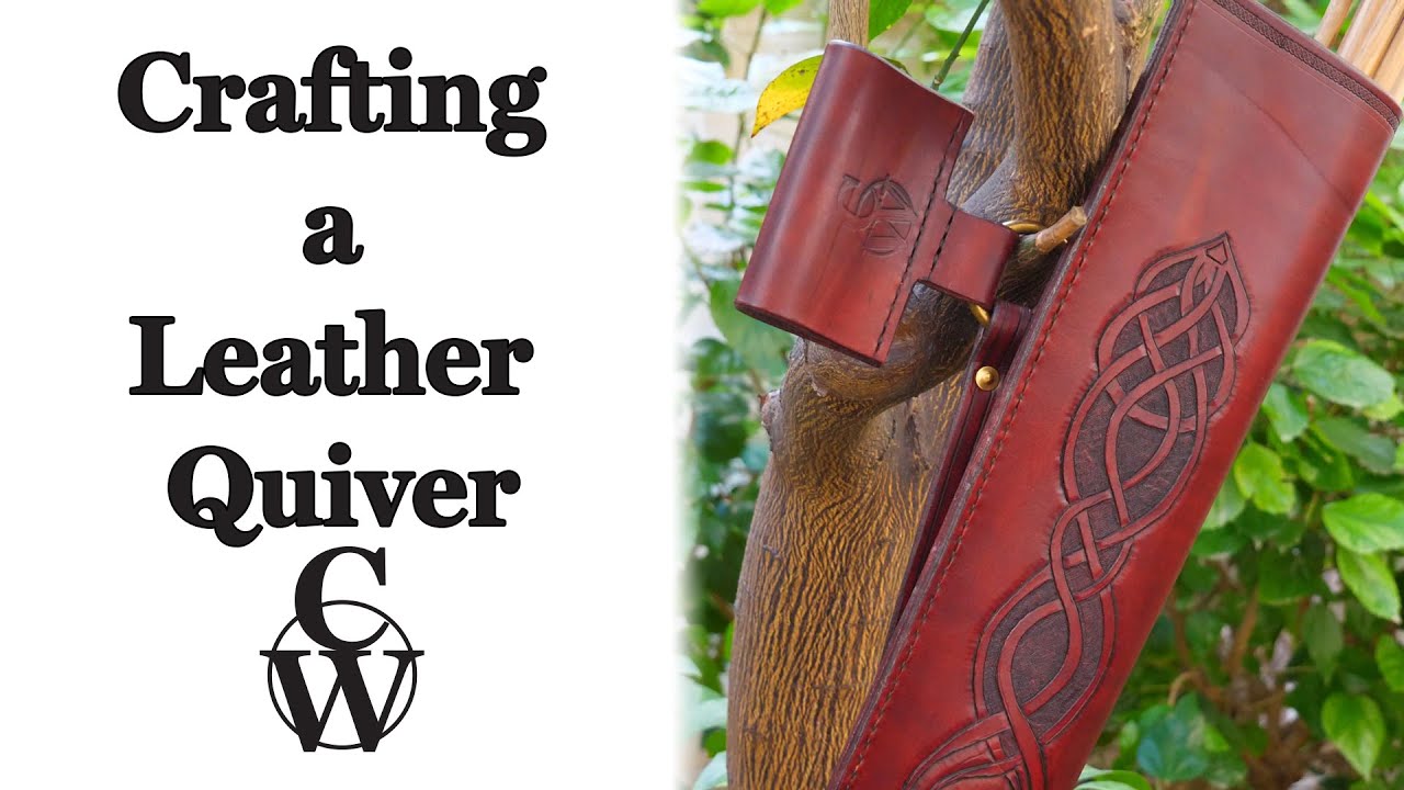 Crafting a Leather Quiver // #leatherworking #crafting