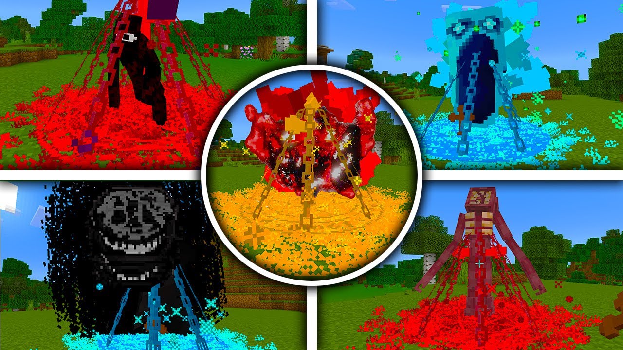 All Doors Entities vs Crucifix in Minecraft!