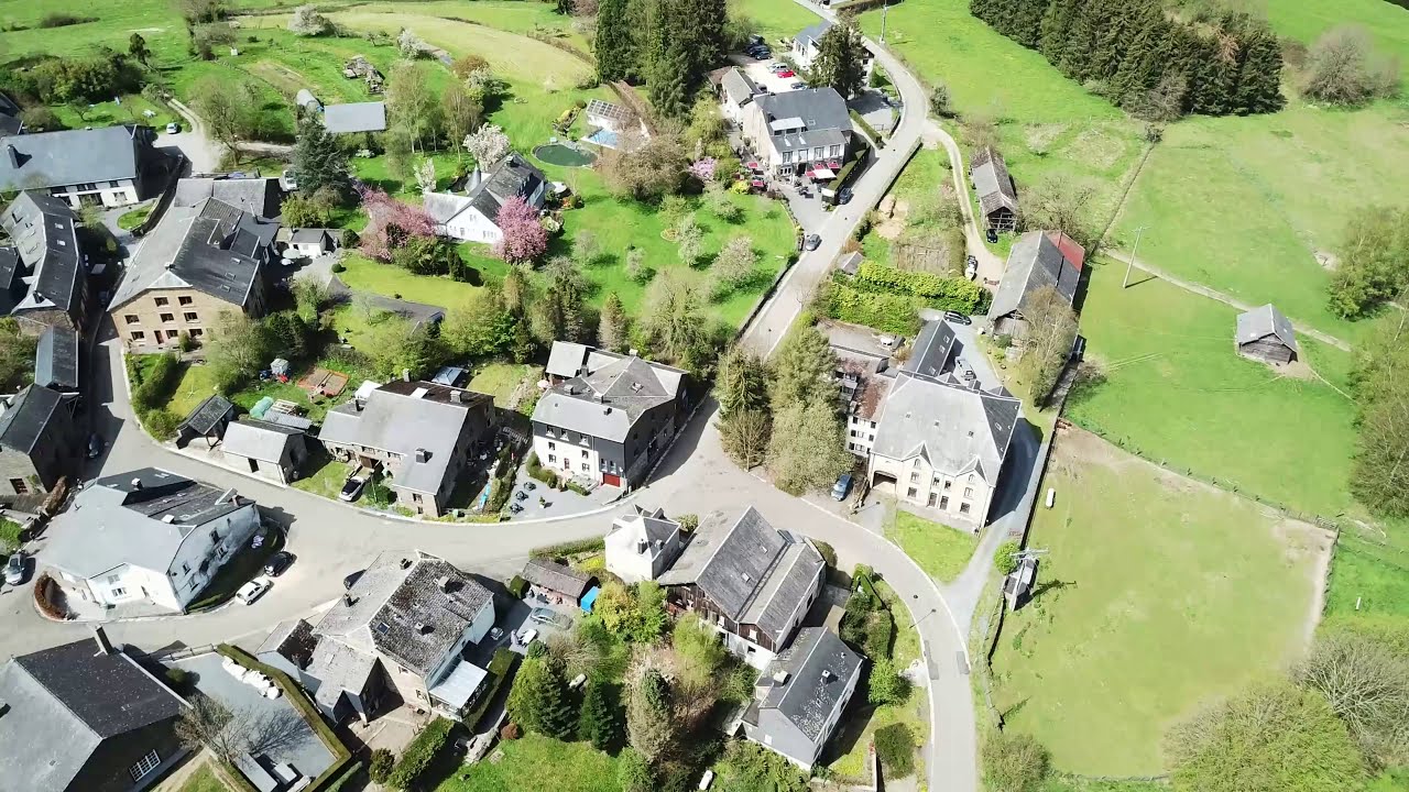 Drone flight over Frahan, Belgium