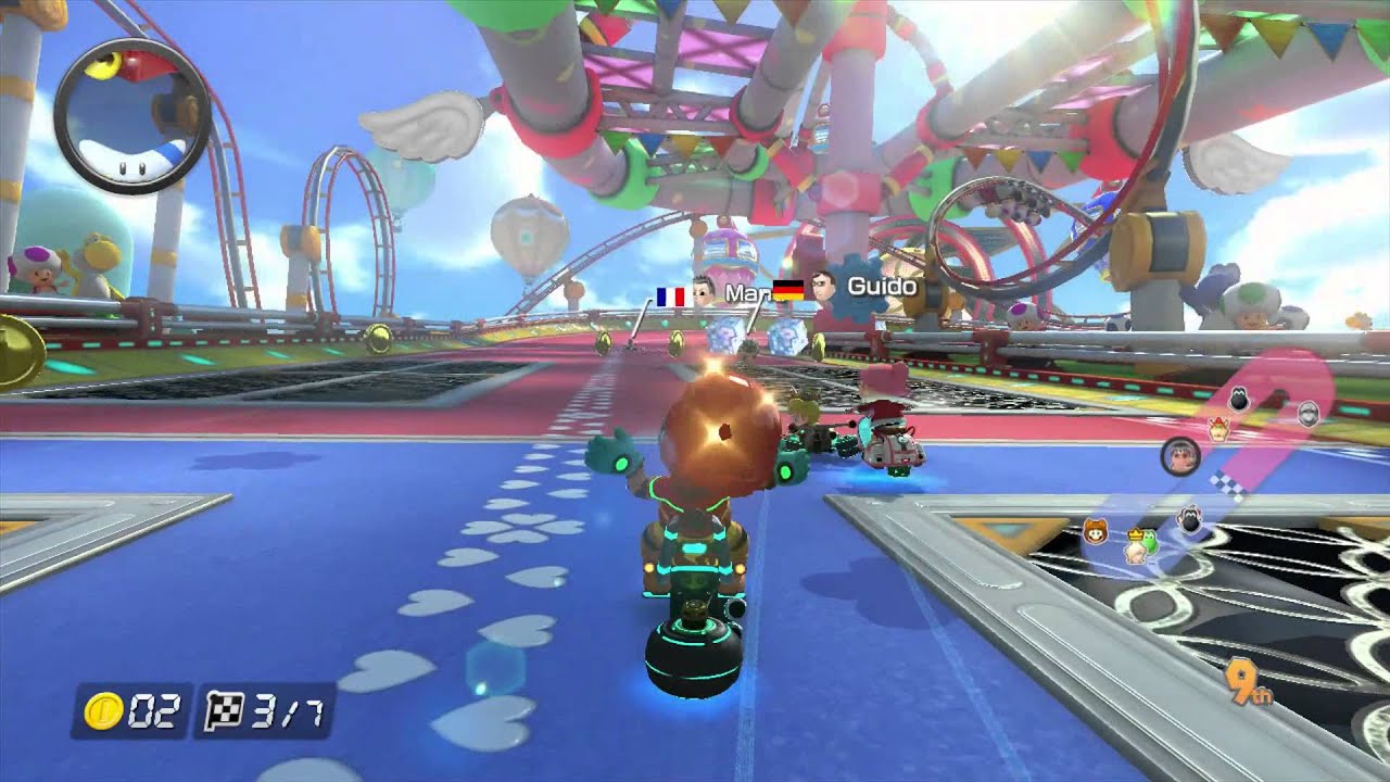 Mario Kart 8 Multiplayer (Match #97): GCN Baby Park [1080 HD]