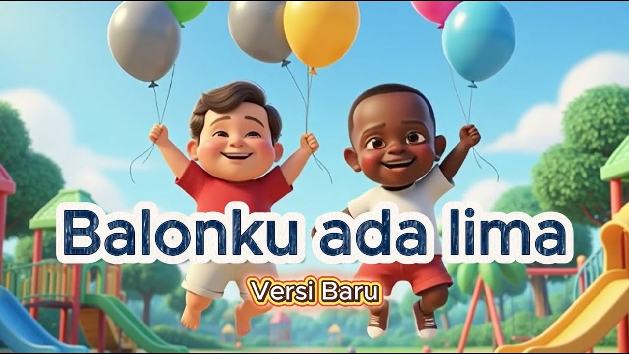 Balonku Ada Lima Versi Baru | Lagu Anak Belajar