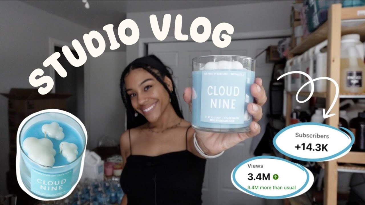 Свеча, которая сделала меня вирусной ✨ Студийный видеоблог № 1 ✨ Создание Cloud Nine