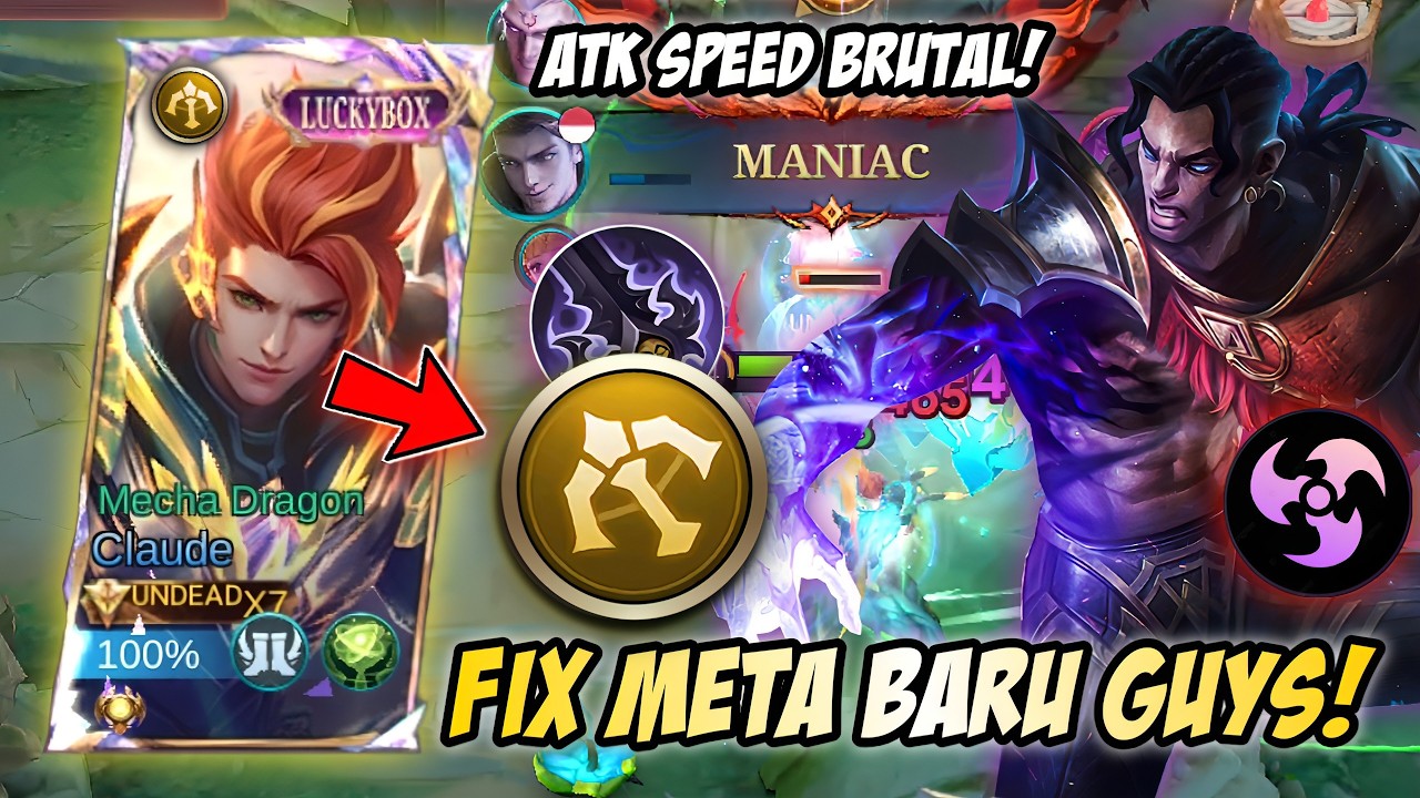 GILA! KALIAN HARUS COBAIN EMBLEM MARKSMAN REVAMP INI! SUMPAH OP PARAH DI CLAUDE! REAL CUY🔥| MLBB