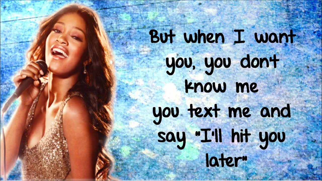 Keke Palmer - Love You & Hate You Lyrics Video HD