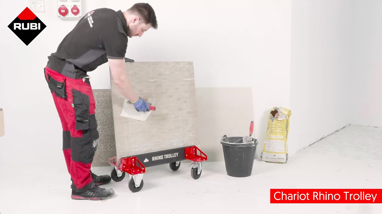 Rhino Trolley Rubi : chariot de transport pour le carrelage grand format | Krenobat