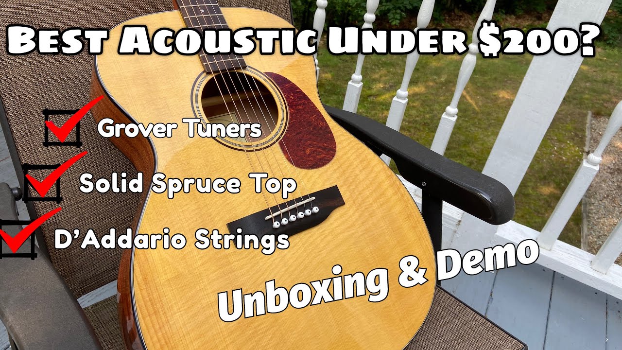 Best Acoustic Guitar Under $200? - Sigma Acoustic - Unboxing and Demo