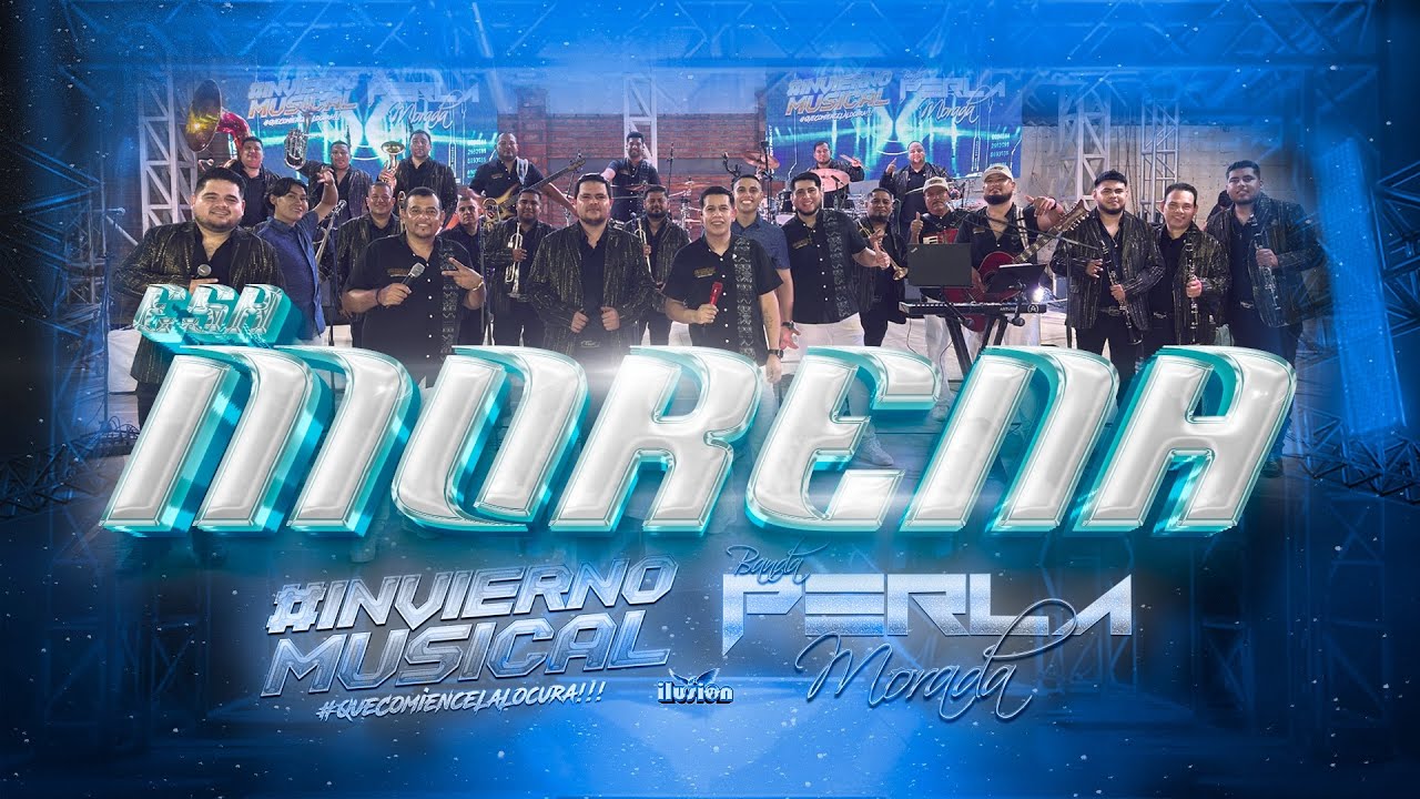 🤩🫣Esa morena Invierno Musical FT Banda Perla Morada🎺🪘🥁