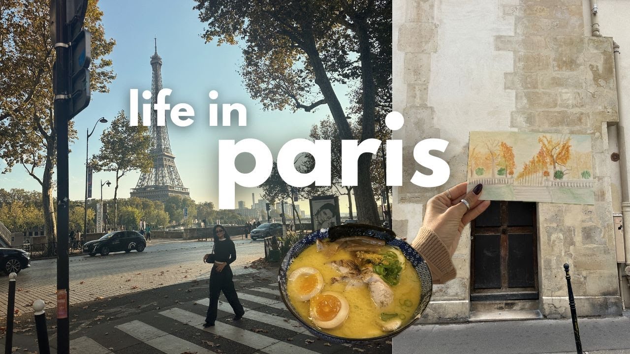 жизнь в Париже | живопись в парке, закваска, бережливость, прощание с осенью