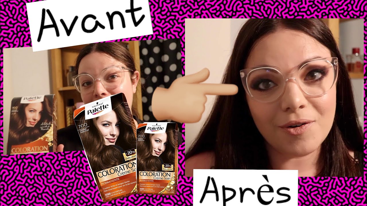 COLORATION PALETTE CHEVEUX 700 Ch&acirc;tain Chocolat 🍫 Mon avis 🤨