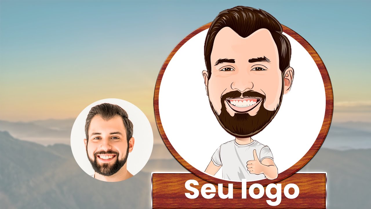 TRANSFORMAR FOTO EM DESENHO CARICATURA-CARTOON LOGOMARCA COREL DRAW