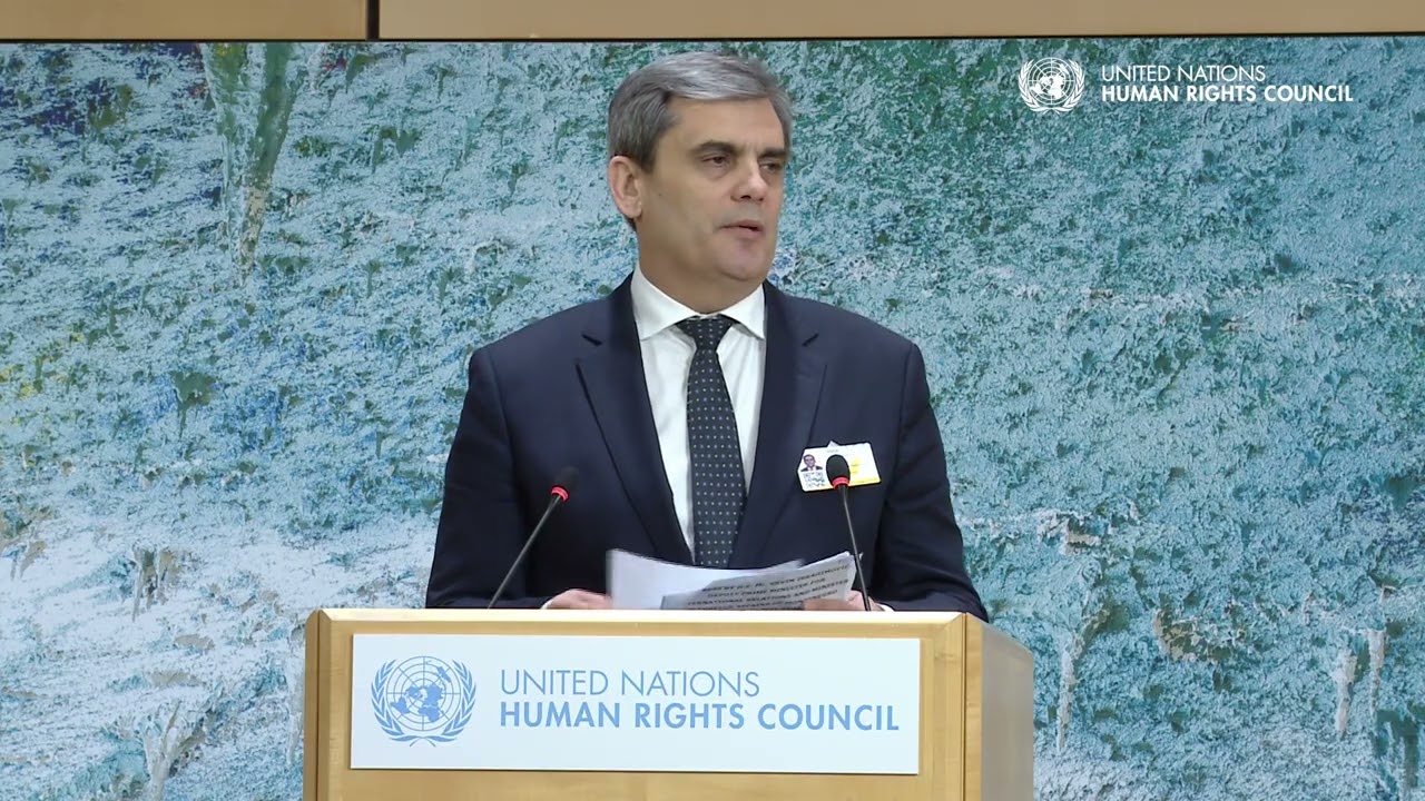 Черногория | Вице-премьер Эрвин Ибрагимович выступает перед Советом ООН по правам человека